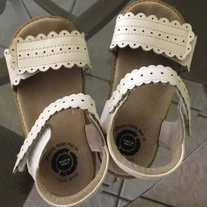 Girls Livie and Luca white sandals size 12